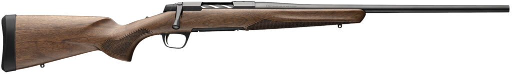 Browning 036001282 X-Bolt 2 Hunter Full Size 6.5 Creedmoor 4+1 22" Matte Blued Sporter Barrel, Matte Blued Drilled & Tapped Steel Receiver, Fixed Satin Checkered Walnut Stock