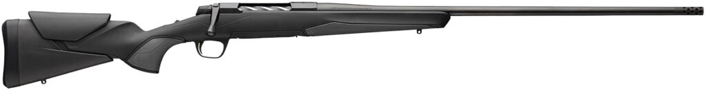 Browning 036003294 X-Bolt 2 Hunter Full Size 6.5 PRC 3+1 24" Matte Black Threaded Sporter Barrel, Matte Black Drilled & Tapped Steel Receiver, Black Adjustable Vari-Tech w/Grip Module Synthetic Stock