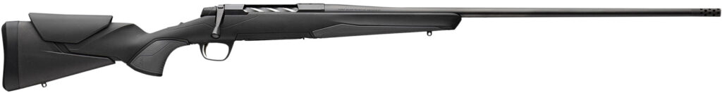 Browning 036003246 X-Bolt 2 Hunter Full Size 300 WSM 3+1 23" Matte Black Threaded Sporter Barrel, Matte Black Drilled & Tapped Steel Receiver, Black Adjustable Vari-Tech w/Grip Module Synthetic Stock