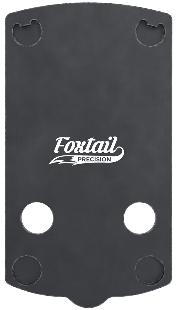 Foxtail Precision 100009 Red Dot Adapter Plate for Optics-Ready Pistol Black Anodized Glock 43X/48 MOS Springfield Armory OSP