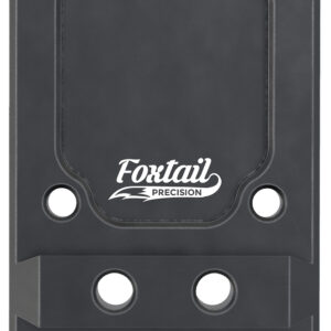 Foxtail Precision 100013 Rear Sight Dovetail Optic Adapter Plate for non MOS Glock  Black Anodized Glock Non MOS