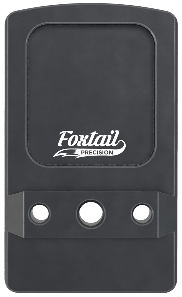 Foxtail Precision 100014 Rear Sight Dovetail Optic Adapter Plate for non MOS Glock Black Anodized Glock Non MOS