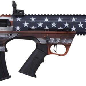 Citadel FRPS1218USA Pup Scout 12 Gauge Semi-Auto 3" 5+1 18.50" Steel Barrel, USA Flag Picatinny Rail Aluminum Receiver, Picatinny Handguards, Adj Cheek Riser Synthetic Stock, Black Polymer Grip