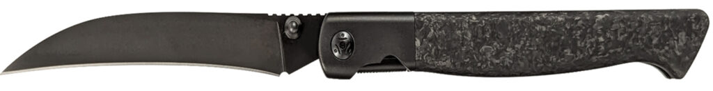 Cold Steel CSFL39SHB Spectre Hawksbill 3.80" Folding Talon Point Plain Black Matte PVD CPM 20V SS Blade, Forged Carbon Fiber Handle