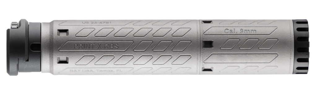 B&T Firearms SDSQDM9 SMG  9mm Luger 1.77" Gray Titanium 1.375"x24