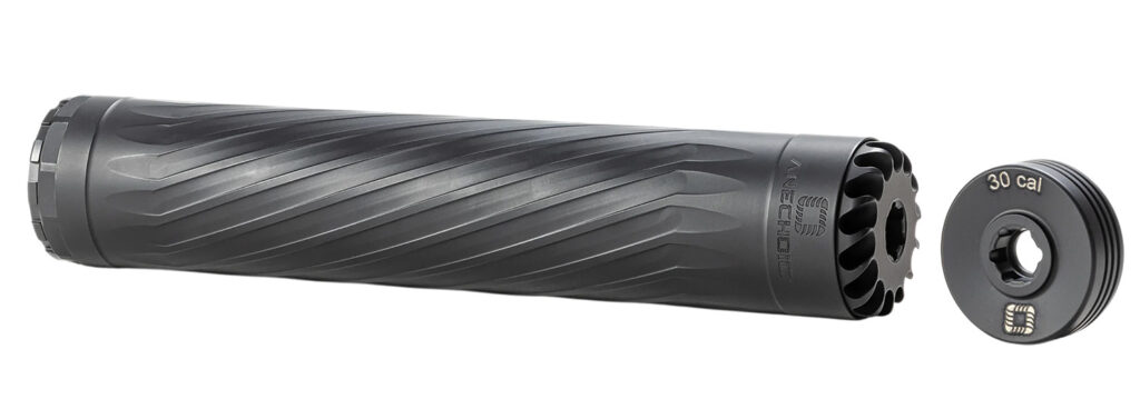 Anechoic X30LB Anechox 30L 30Cal/7.62mm/300Mag Black Stainless Steel/Titanium 1 3/8"x24 w/ 5/8"x24 DTA