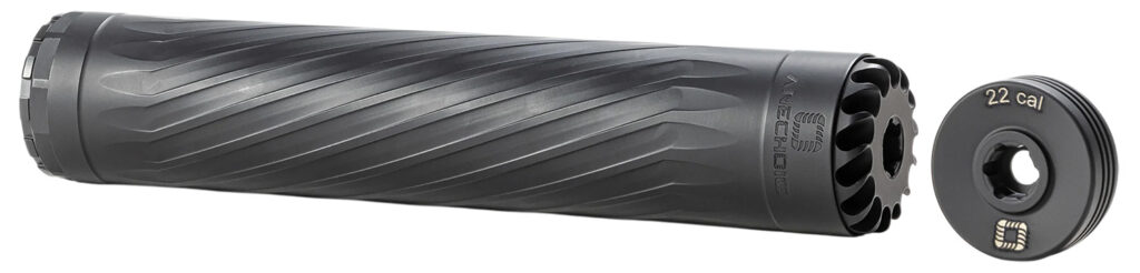 Anechoic X223LB Anechox 223L 223/5.56mm/22-250Rem Black Stainless Steel/Titanium 1 3/8"x24 w/ 1/2"x28 DTA