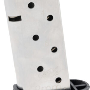 Kimber Mfg, Inc 1200848A Micro 9 8rd Extended 9mm Luger Silver Stainless Steel