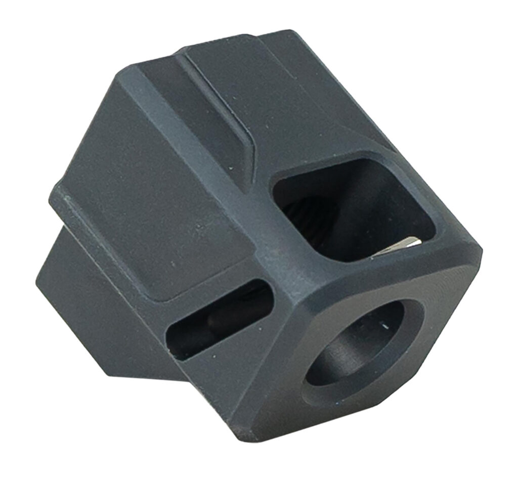 Faxon Firearms FFPACOMPDSMP01 EXOS-514 Compensator for M&P Black Aluminum 1/2"x28 Threads 1.10" OAL 9mm