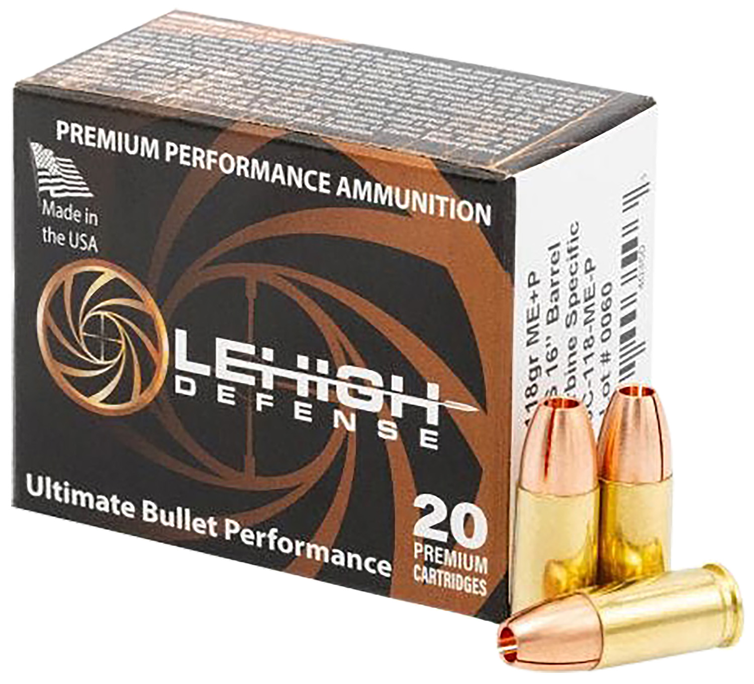 Wilson Combat LA9C118MEP 9mm 118gr 20 Per Box/10 Case