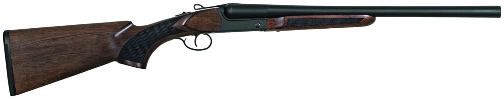 Charles Daly 930391 500 Coach 20 Gauge Break Open 3" 2rd 20" Black Side By Side Barrel, Steel Receiver, Fixed w/Pistol Grip Checkered Walnut Stock