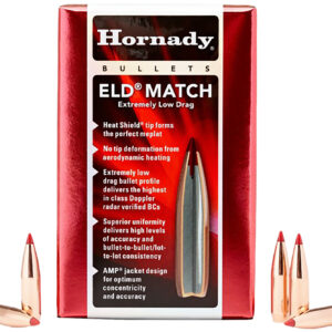 Hornady 245301 6mm .243 109gr Extremely Low Drag-Match 500 Per Box/6 Case