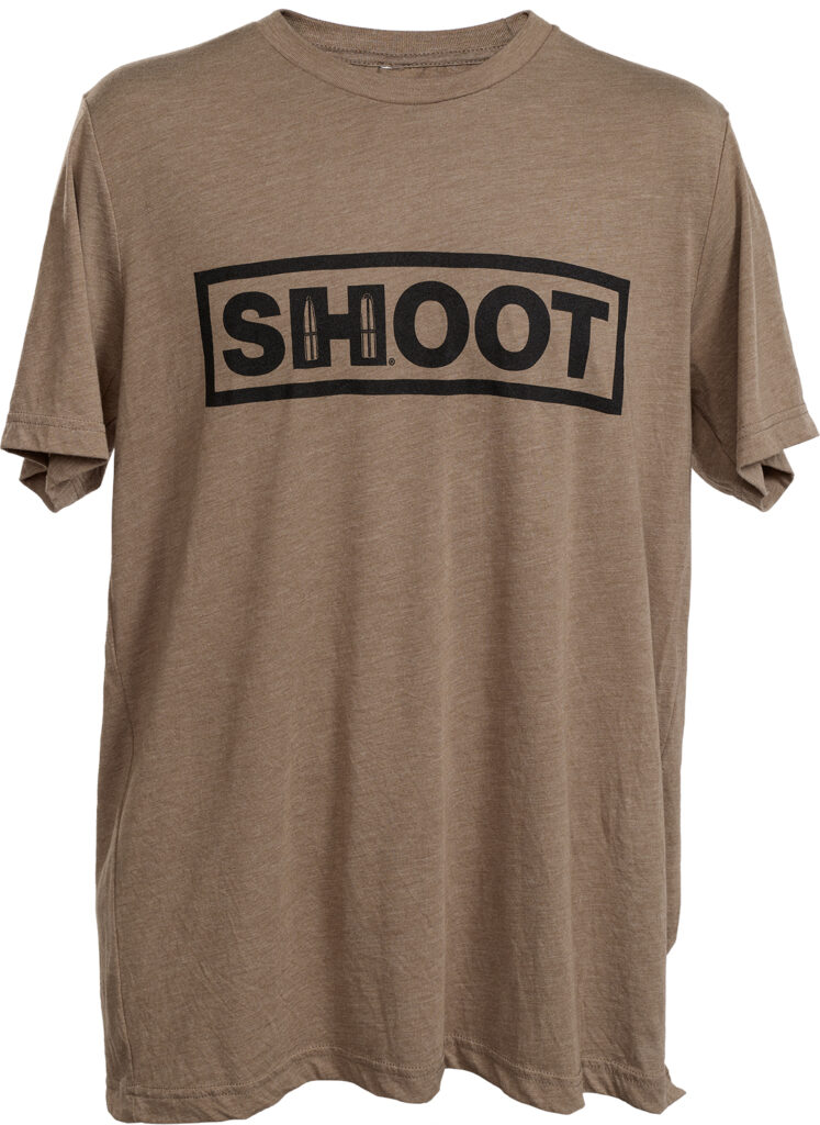 Hornady 99606L Shoot T-Shirt Brown Tri-Blend Short Sleeve Large