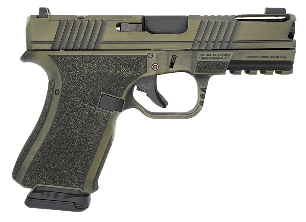 Black Rain Ordnance FLP9MMBGB   Compact Frame 9mm 15+1 4" Stainless Steel Slide