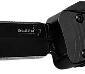 Boker 06EX244   3.39" Double Edge Dagger Plain Black D2 Steel Blade Aluminum Handle