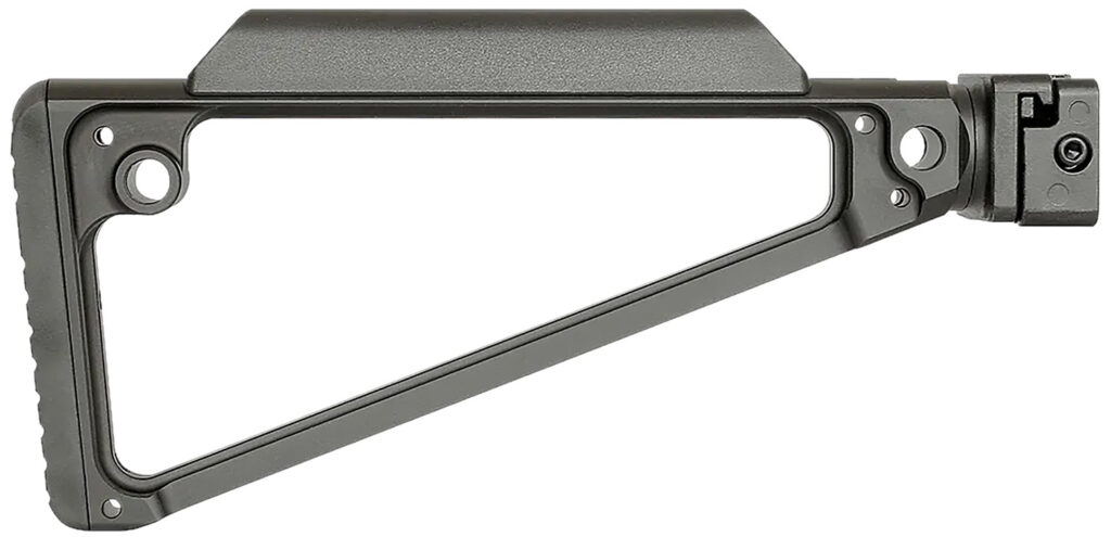 Midwest Industries MITRISF Triangle Side Folding Stock Black 6061 Aluminum