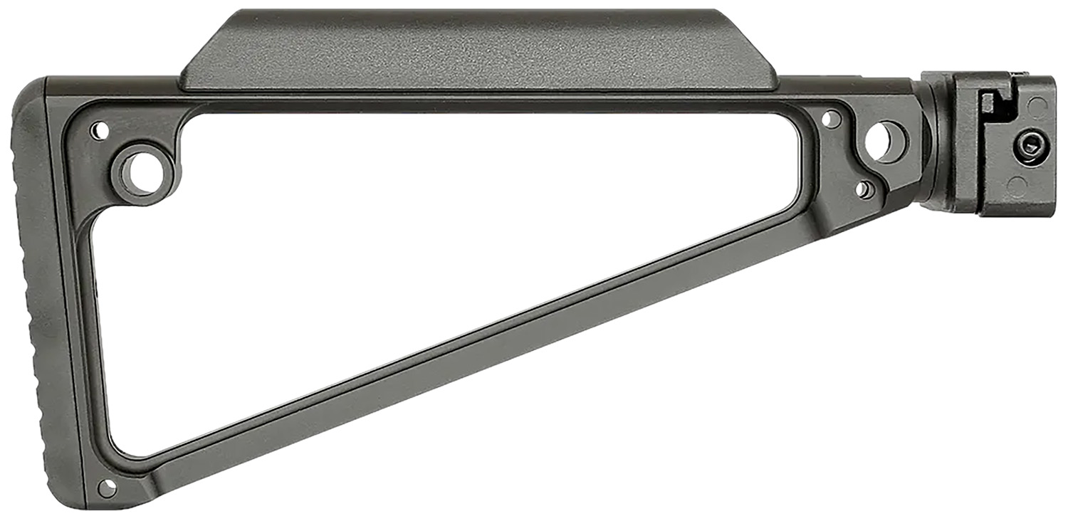 Midwest Industries MITRISF Triangle Side Folding Stock Black 6061 Aluminum