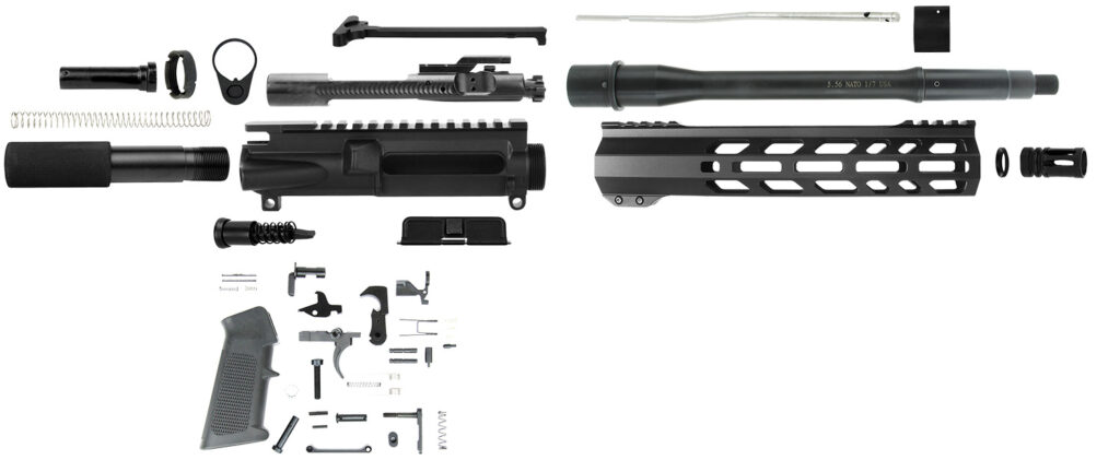 TacFire SSPK556LPK10 Pistol Kit 5.56x45mm NATO AR-Pistol Platform Black Steel