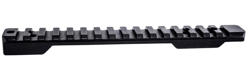 Weatherby P00252706 Picatinny Rail  Black Hardcoat Anodized Alloy Weatherby Mark V Standard 6-Lug Action