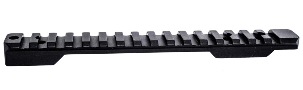 Weatherby PL0252150 Picatinny Rail Peak 44 Black Weatherby Mark V Picatinny Rail/Weaver Mount Long Action