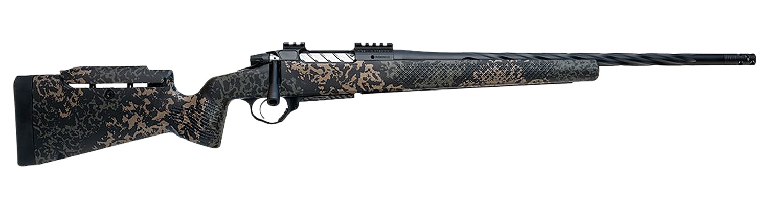 Seekins Precision 0011710279-F Havak PH3 300 Win Mag 22" Black Fluted Threaded Barrel, Black Picatinny Rail Steel Receiver, Adj Cheek Riser Woodland Shadow Synthetic Stock