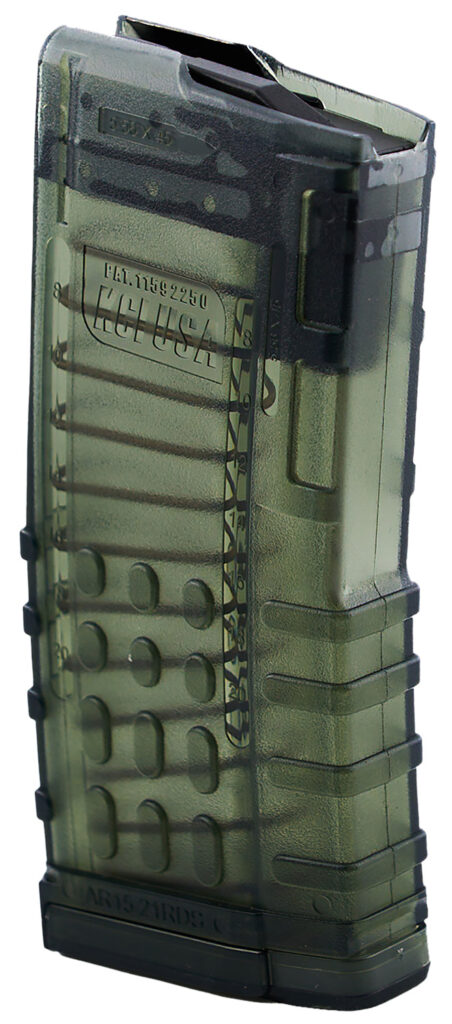 Kci Usa Inc KCIMZ066 21rd 223 Rem Fits AR-15 Translucent Smoke Polycarbonate