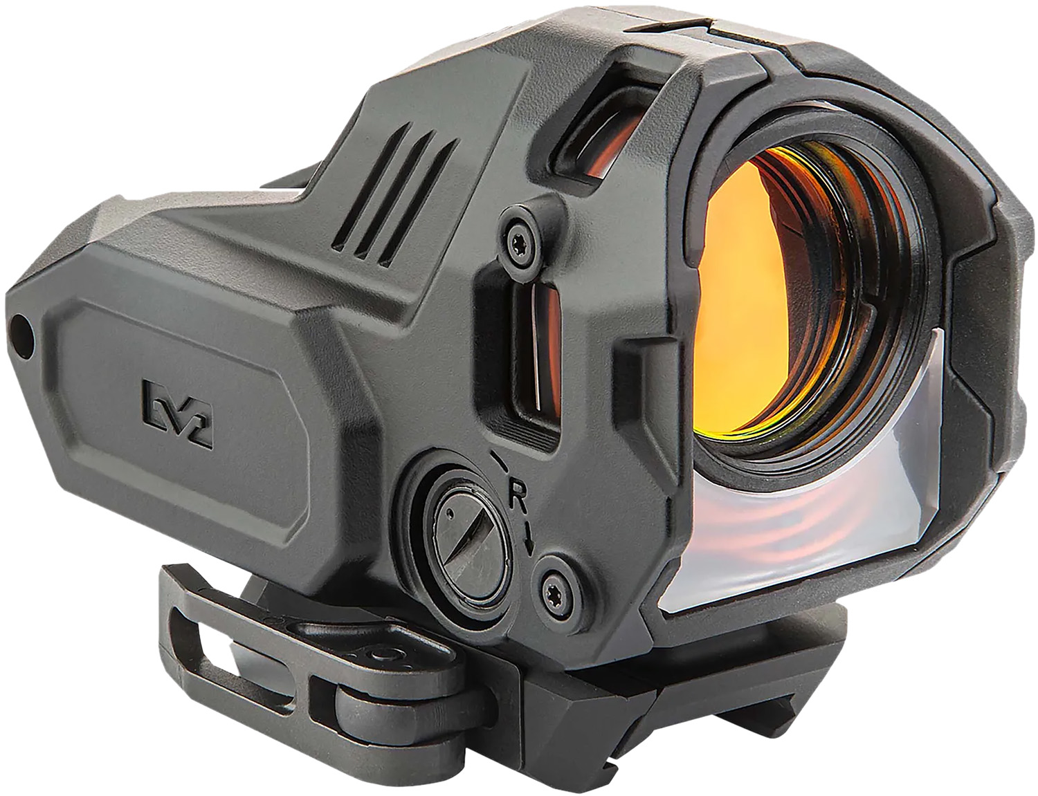 Meprolight USA 56225270 M22 Pro Black 10 MOA Amber Triangle Reticle