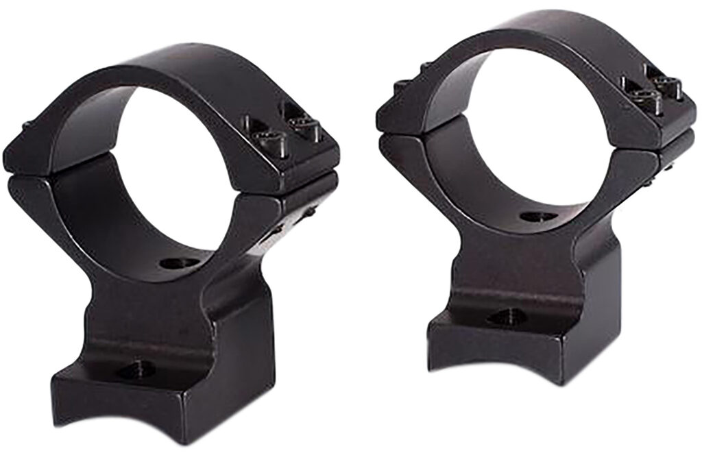 Talley 94X719 Scope Mount/Ring Combo  Black Anodized Aluminum 1" Tube, Savage (8-40) Round Receiver w/Accutrigger, Medium Rings