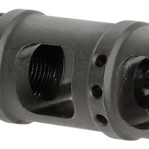 Midwest Industries MIMB10 Muzzle Brake 357 Mag 5/8"x24 Threads Black Steel 5" OAL .410" Diameter