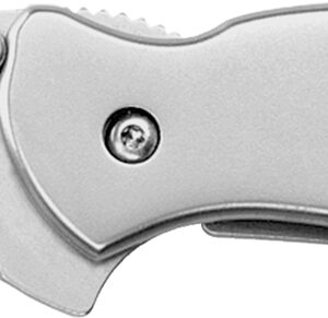 Kershaw 1600 Chive EDC 1.90" Folding Drop Point Plain Bead Blasted 420HC SS Blade, Bead Blasted Stainless Steel Handle