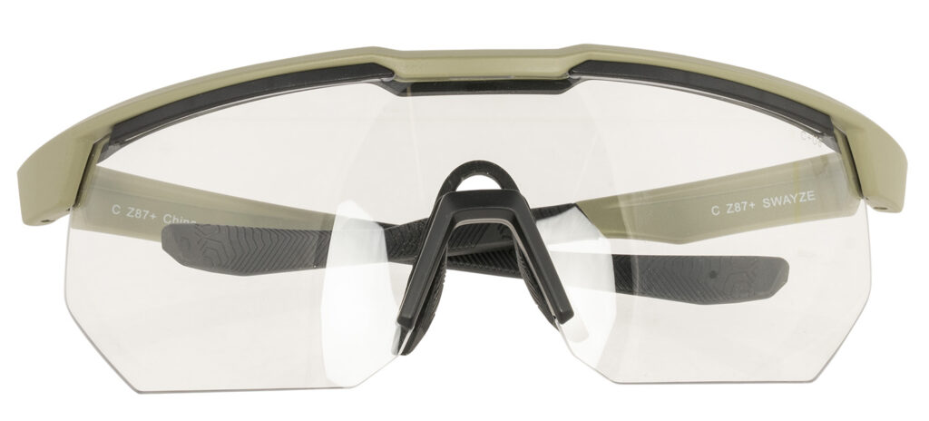 Radians XFPZ4511C  Safety Glasses Clear Lens Oversized Tan Frame