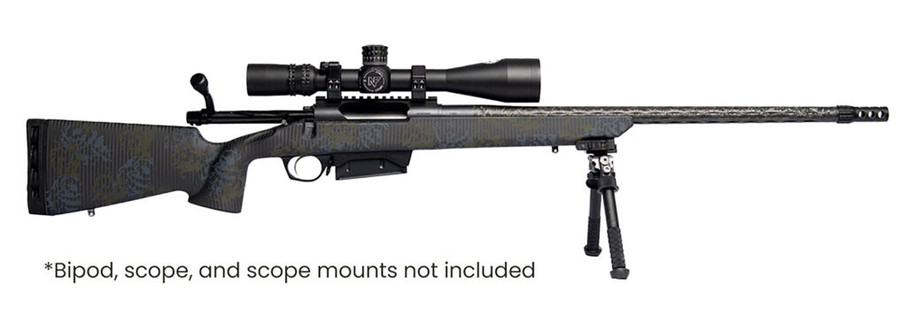 Horizon Firearms RF019C232216C20 Vandal Carbon II 300 PRC 22" Black Fluted Barrel, Black Drilled & Tapped Receiver, Black Iota EKO X Carbon Fiber Stock