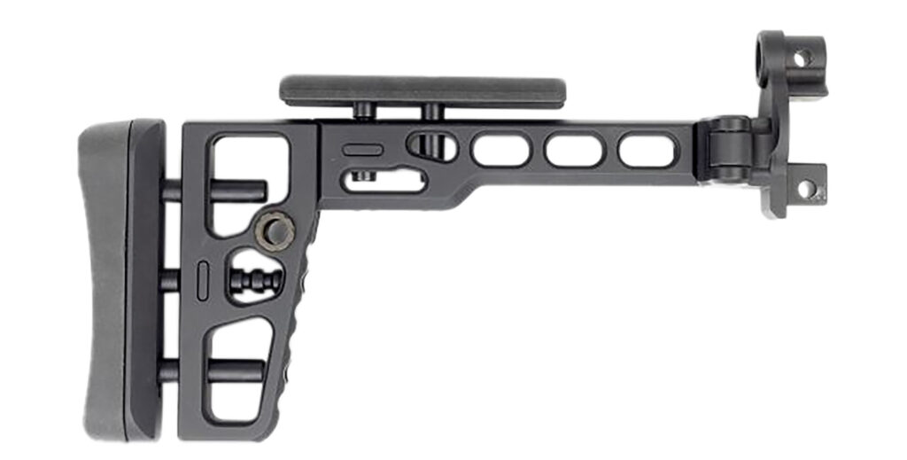 Samson 040616601 S.A.S Folding Stock w/ MP5K End Cap Black Aluminum