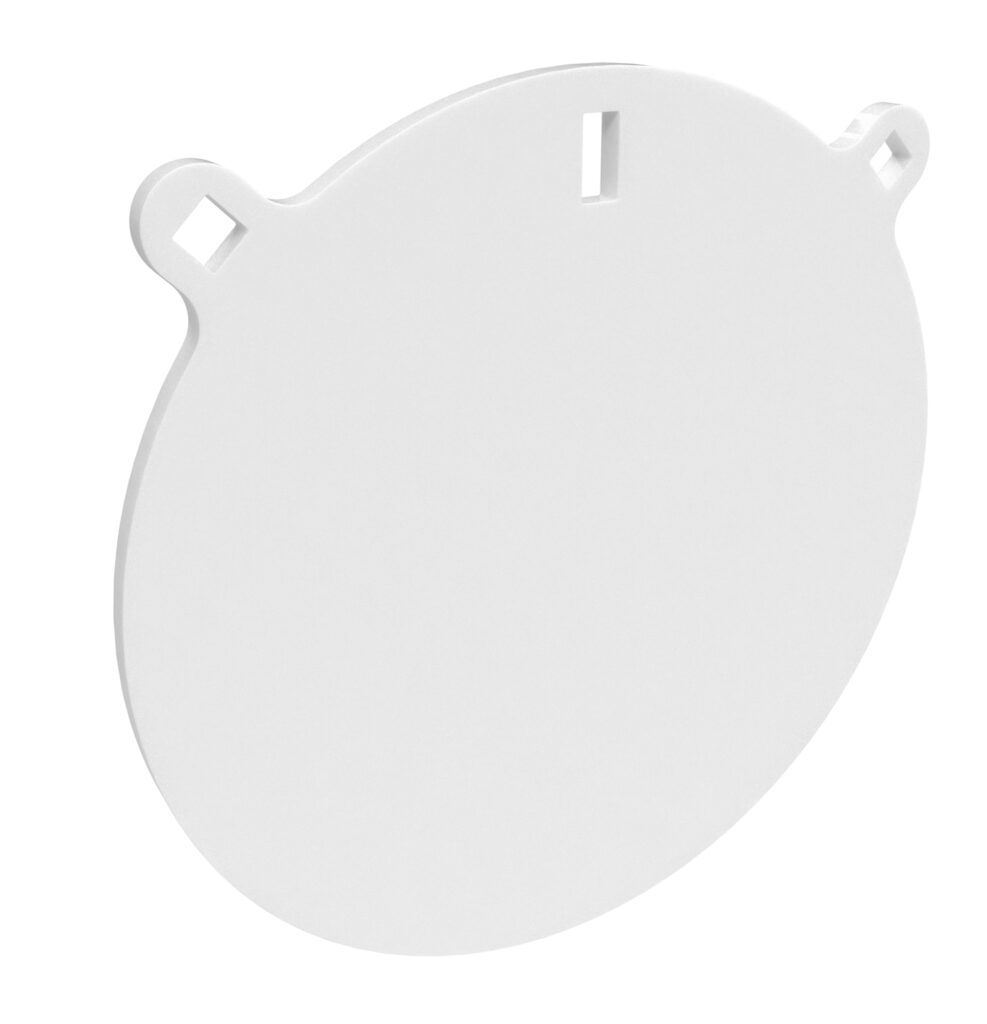 Birchwood Casey BC-RND10-38 Round Steel Target Plate 10" Pistol/Rifle Black/Red/White Steel 0.38" Thick Hanging