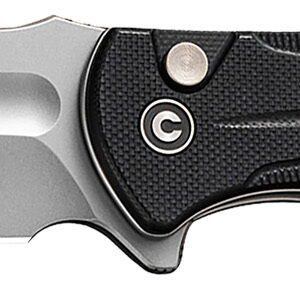 Civivi Knives C23053-3 Incindie  3.48" Folding Spear Point Plain Stonewashed 14C28N Steel Blade, Black Textured G10 Handle