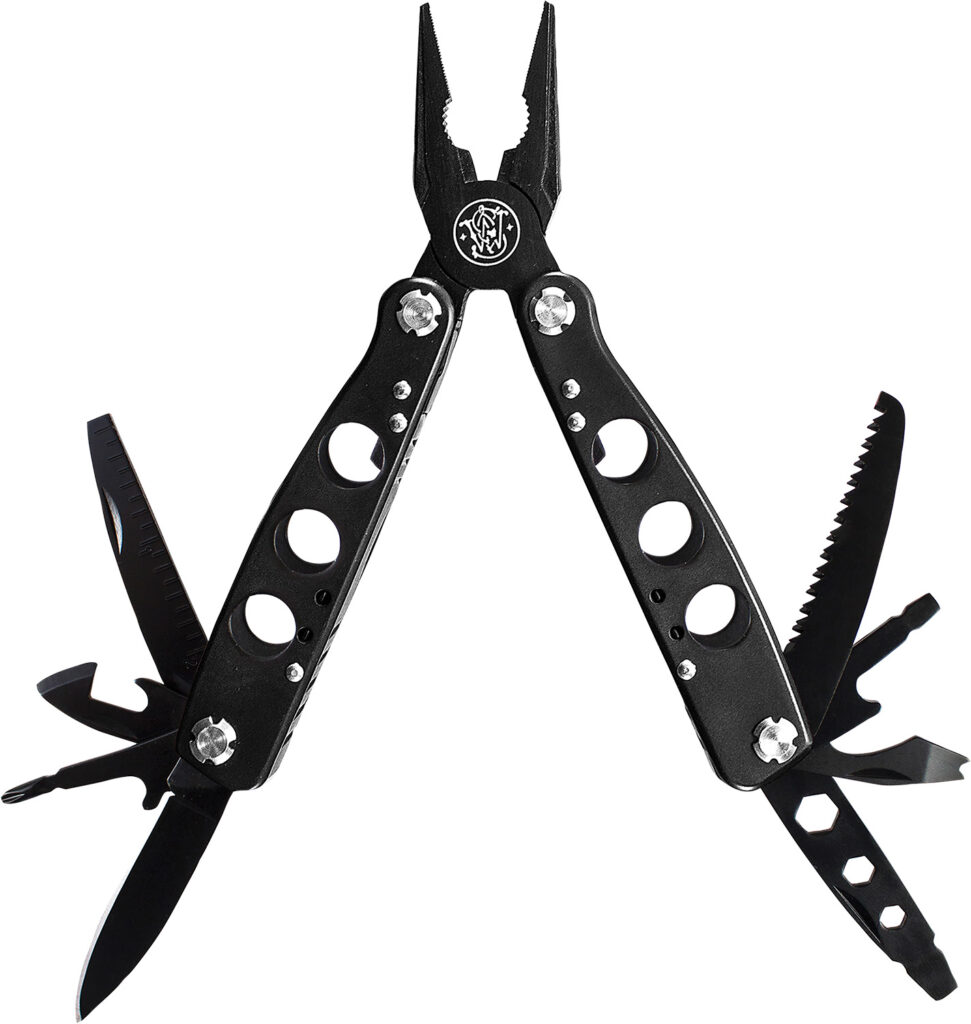 Smith & Wesson Knives SWMT1CP Multi-Tool Black 6.50" Long Includes Case