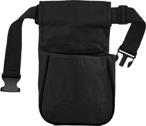 BOB ALLEN ORIGINAL DIVDED - SHELL POUCH WITH BELT BLACK