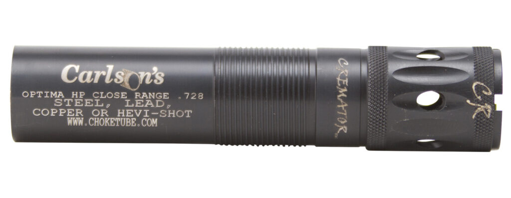Carlson's Choke Tubes 11563  Cremator Beretta Optima HP 12 Gauge Close Range Ported Steel