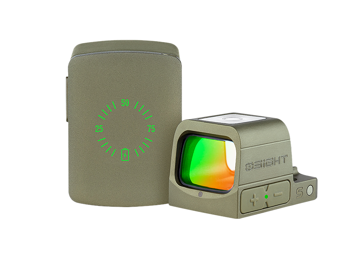 Olightstore Usa Inc OSIGHTOG Osight S Olive Drab Green 1x2 MOA Red Dot/32 MOA Circle Reticle