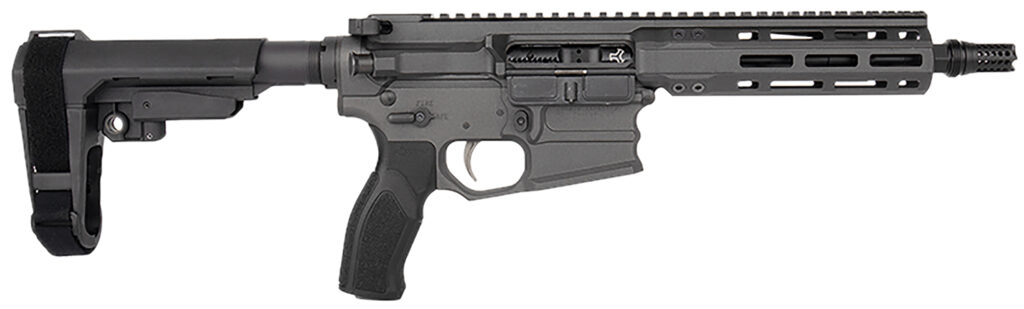 Cobalt Kinetics CKPROLITE30075CHARCOAL Pro Lite  300 Blackout 30+1 7.50" Black Melonite Barrel, Charcoal Aluminum Receiver w/Picatinny Rail, Black Polymer SB Tactical SBA3 Brace, Black Polymer Grip
