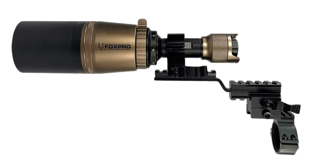 Foxpro QUADFIREGM Quadfire  Black/Gold Infrared/Green/Red/White, Quick Detach Mount