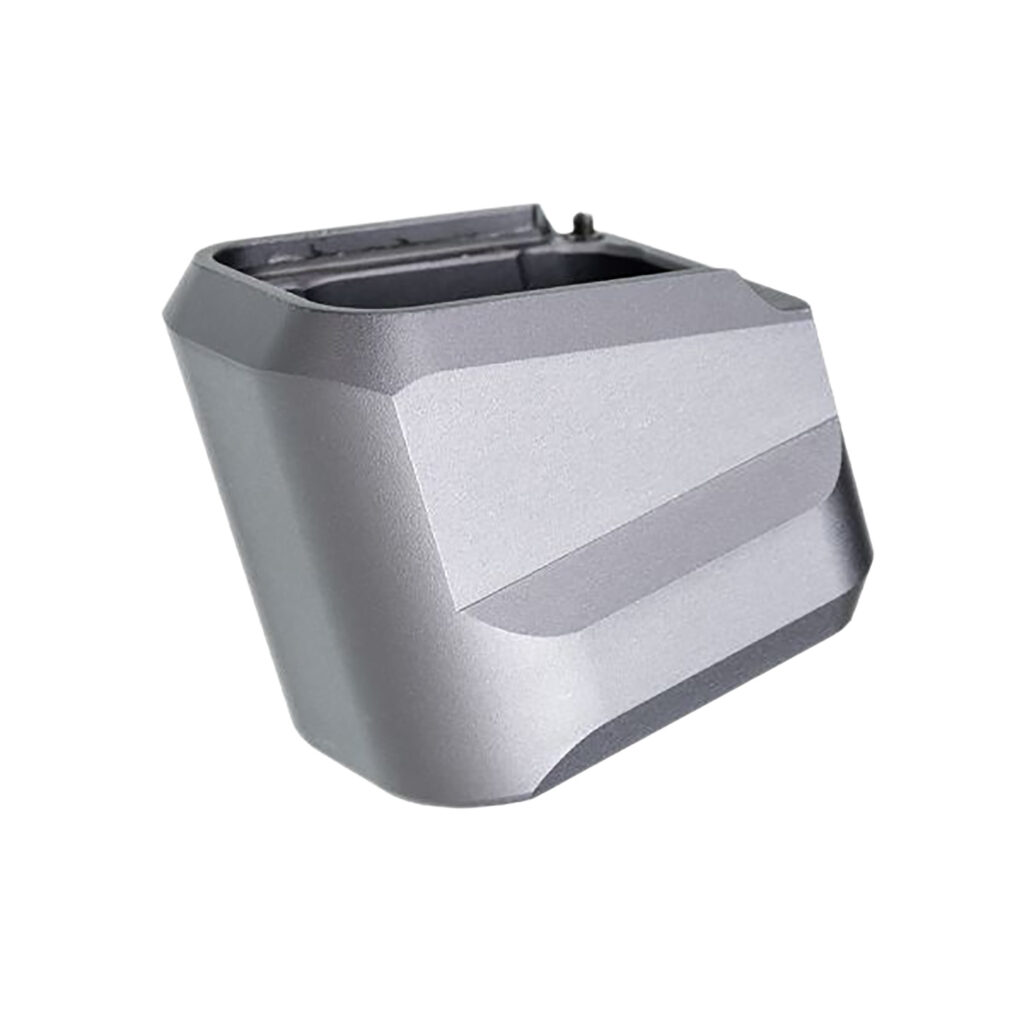 Tyrant CNC TDVP9MAGEXGREY Magazine Extension Fits H&K VP9/VP40/VP30 5rd Grey Aluminum