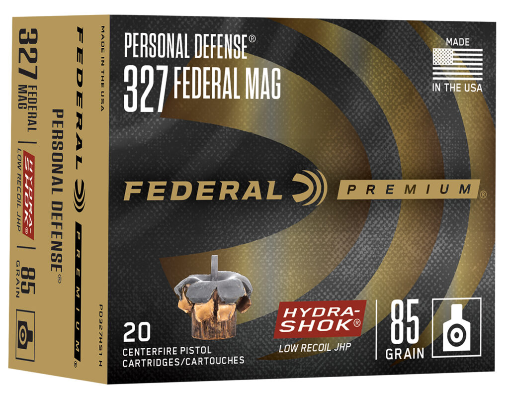 Federal PD327HS1H Hydra-Shok 327Federal Mag 85gr Jacketed Hollow Point 20 Per Box/10 Case