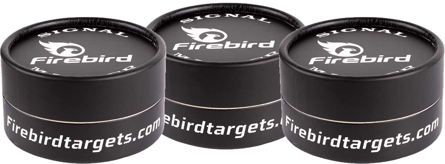 Firebird USA SMCB Signal Marker Moving Trajectory/Static Black Universal Firearm 65mm 3 Pack