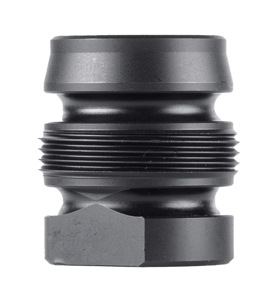 Dead Air DA143 Xeno Xero Black 4140 HT Alloy Steel 9/16x24 RH Threads 1.105" OAL 0.99" Diameter 9mm