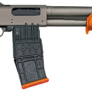 Mossberg 50222 590M  12 Gauge 10+1 18.50" Tungsten Gray Cerakote Barrel & Steel Drilled & Tapped Receiver, Magpul SGA Safety Orange Synthetic Stock