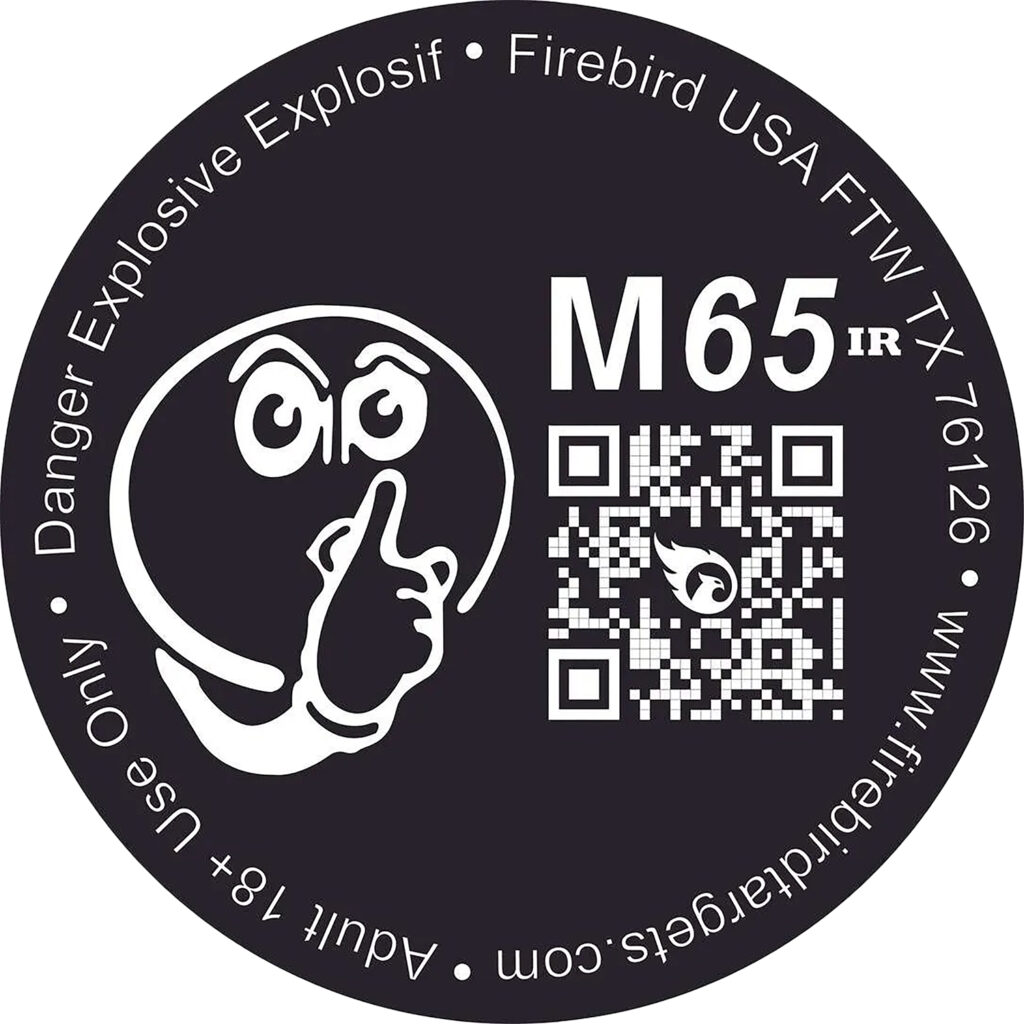 Firebird USA M65IR M65IR  Moving Trajectory/Static Impact Enhancement Flash/Smoke/Sound Universal Firearm 65mm 10 Targets