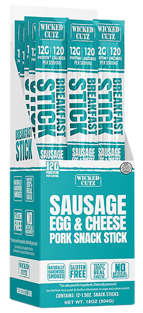 Wicked Cutz WCBR12SEC Sausage Egg & Cheese Breakfast Sticks  12 Pack