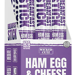 Wicked Cutz WCBR12HEC Ham Egg & Cheese Breakfast Sticks 12 Pack