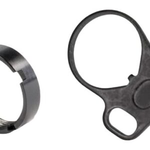 White Label Armory WLA-BUF-7008-01 End Plate Kit Ambidextrous Black Aluminum/Steel AR-15